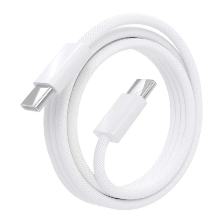 AISENS Cable USB 2.0 3A 60W Apple, tipo USB-C/M-USB-C/M, Blanco, 1.0m