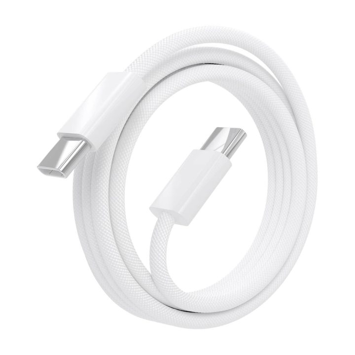 AISENS Cable USB 2.0 3A 60W Apple, tipo USB-C/M-USB-C/M, Blanco, 1.0m