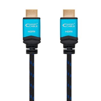 Nanocable HDMI Cable V2.0 4K@60GHz 18 Gbps A/M-A/M, black, 0.5 m.