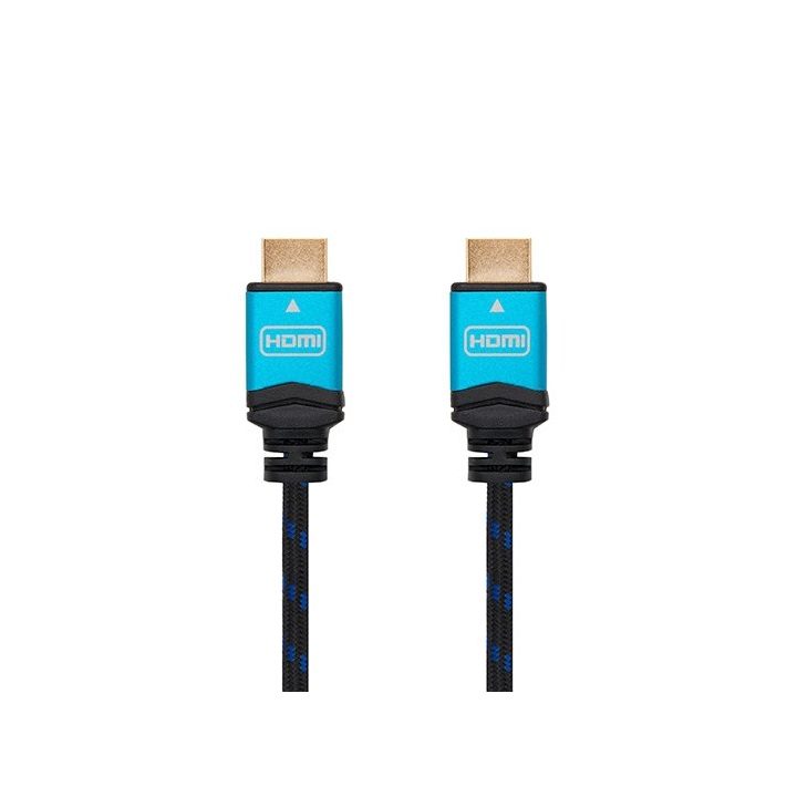 Nanocable Cable HDMI V2.0 4K@60GHz 18 Gbps A/M-A/M, negro, 0.5 m.