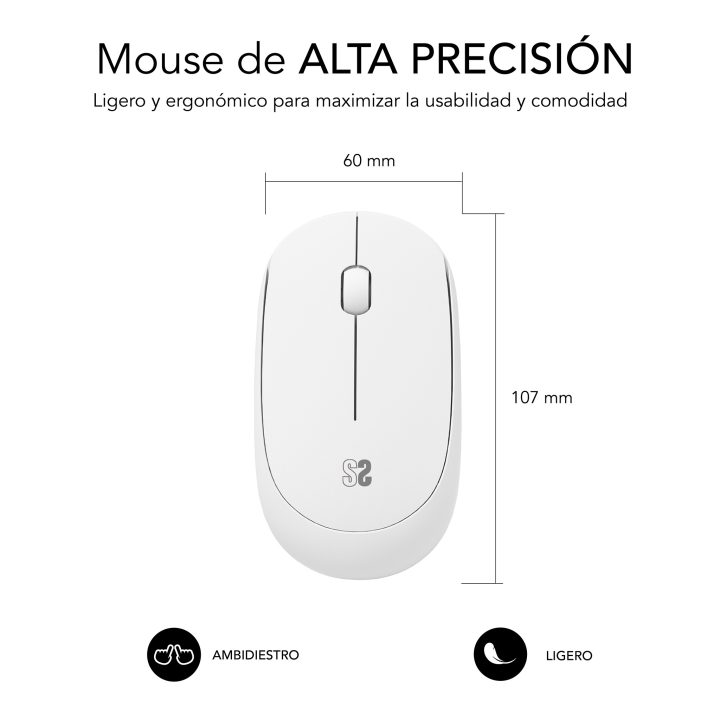 Subblim Alfombrilla con Ratón Harmony Pack Mousepad XL + Wireless…