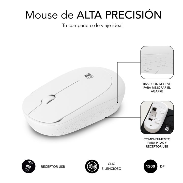 Subblim Tapete de rato com rato Harmony Pack Mousepad XL + Wireless…