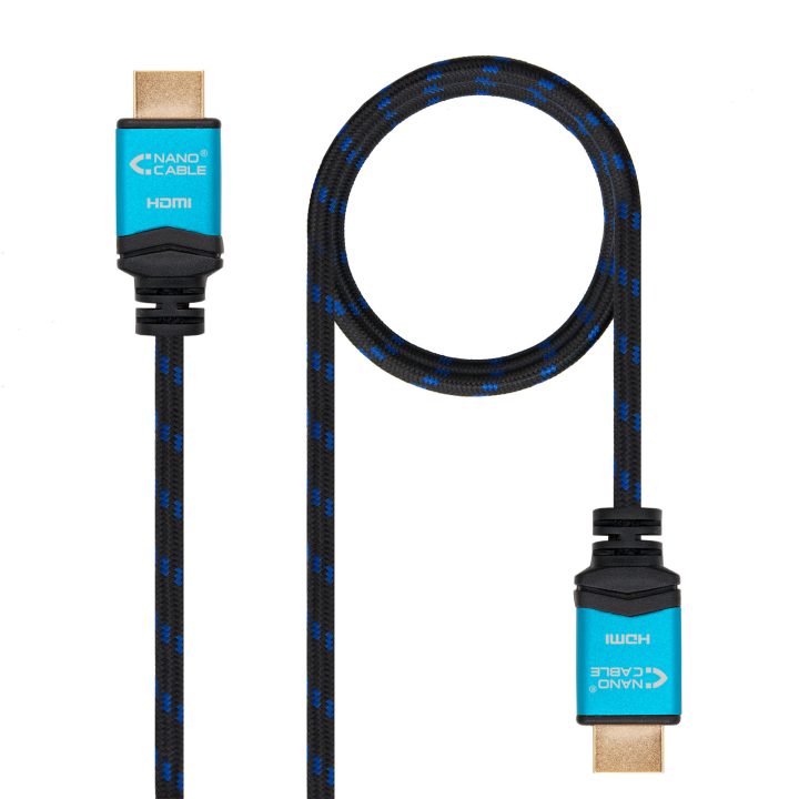 Nanocable Cable HDMI V2.0 4K@60GHz 18 Gbps A/M-A/M, negro, 0.5 m.