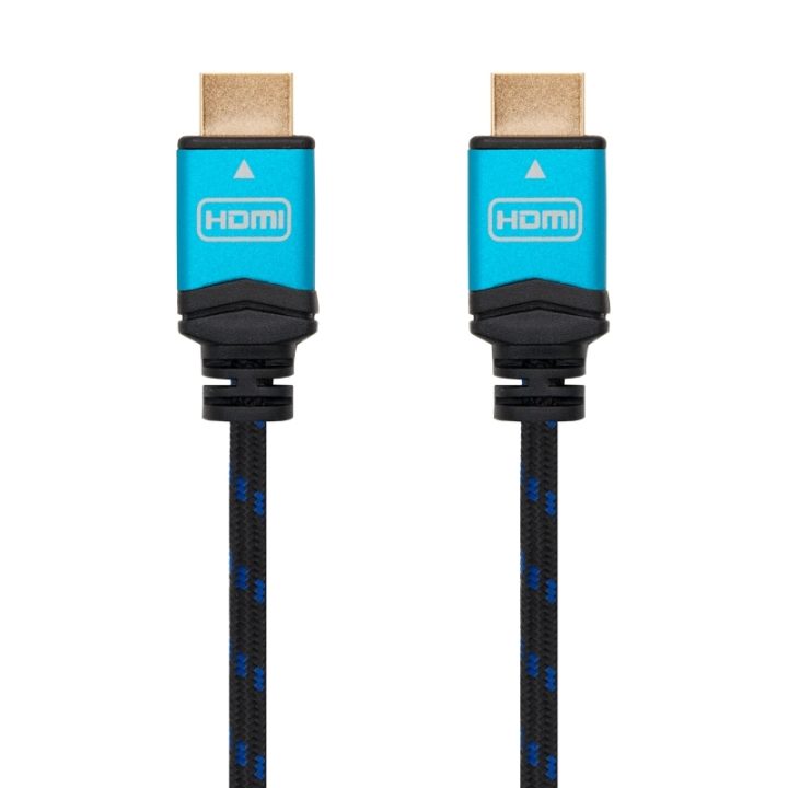 Nanocable Cable HDMI V2.0 4K@60GHz 18 Gbps A/M-A/M, negro, 0.5 m.
