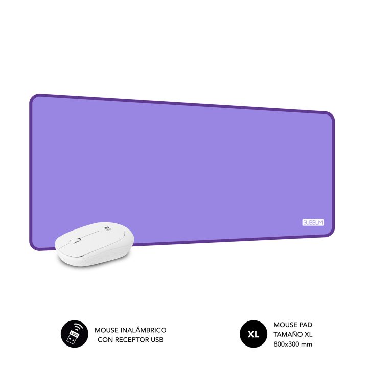 Subblim Mousepad with Mouse Harmony Pack Mousepad XL + Wireless Mouse…