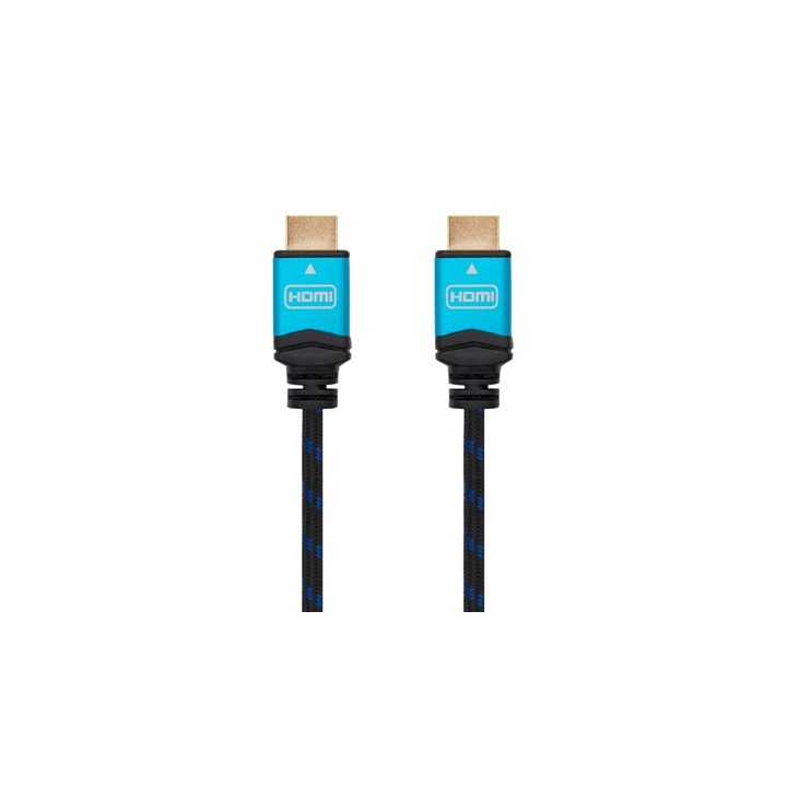 Nanocable Cable HDMI V2.0 4K@60GHz 18 Gbps A/M-A/M, negro, 0.5 m.