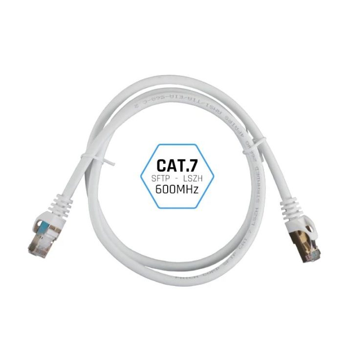 iggual Cabo de rede CAT7 SFTP LSZH 5 metros branco