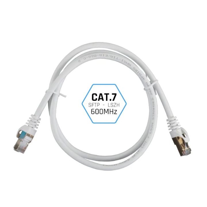 iggual CAT7 SFTP LSZH Patch Cable 5 meters white