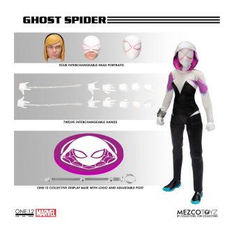 Mezco toyz Ghost-spider fig 16 cm Marvel one:12 collective (SDD77310)