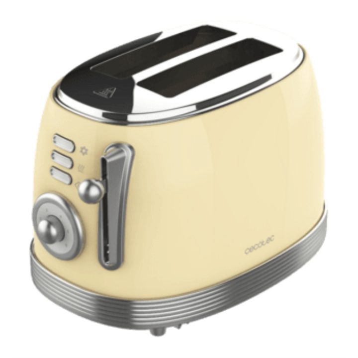 Cecotec Vintage 800 6 2 slice(s) 850 W Yellow (03210)