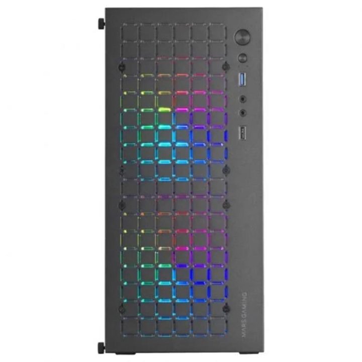 Mars Gaming MC-CORE, Compact MicroATX Gaming Case, Metal-Mesh Front…