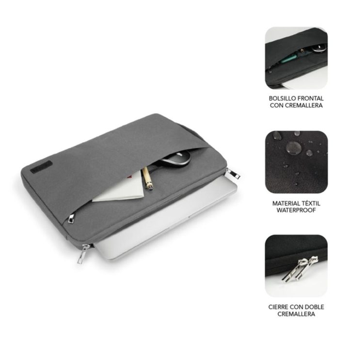 Funda Subblim urban laptop sleeve para portatil 15.6 pulgadas gris…