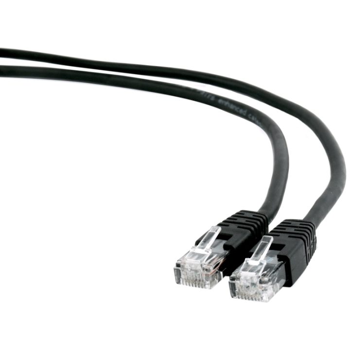 Gembird PP6U-0.25M/BK Black Network Cable 0.25 m Cat6 U/UTP (UTP)