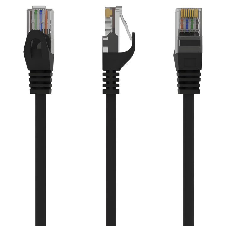Gembird PP6U-0.25M/BK Black Network Cable 0.25 m Cat6 U/UTP (UTP)