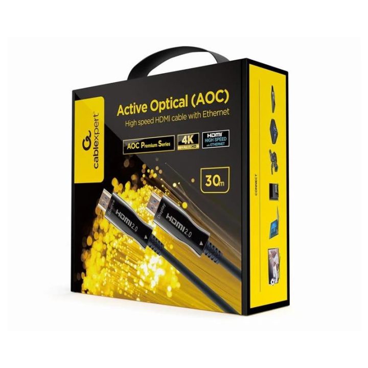 Gembird Cable AOC HDMI Alta Velocidade Premium, 20 m…