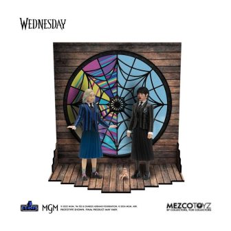 Mezco Toyz Wednesday 5 Points Wednesday & Enid 2-Pack (MEZSDD17046)