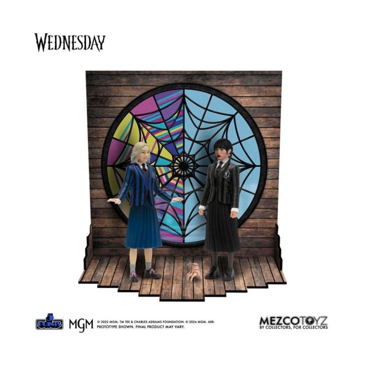 Mezco Toyz Wednesday 5 Points Wednesday & Enid 2-Pack (MEZSDD17046)