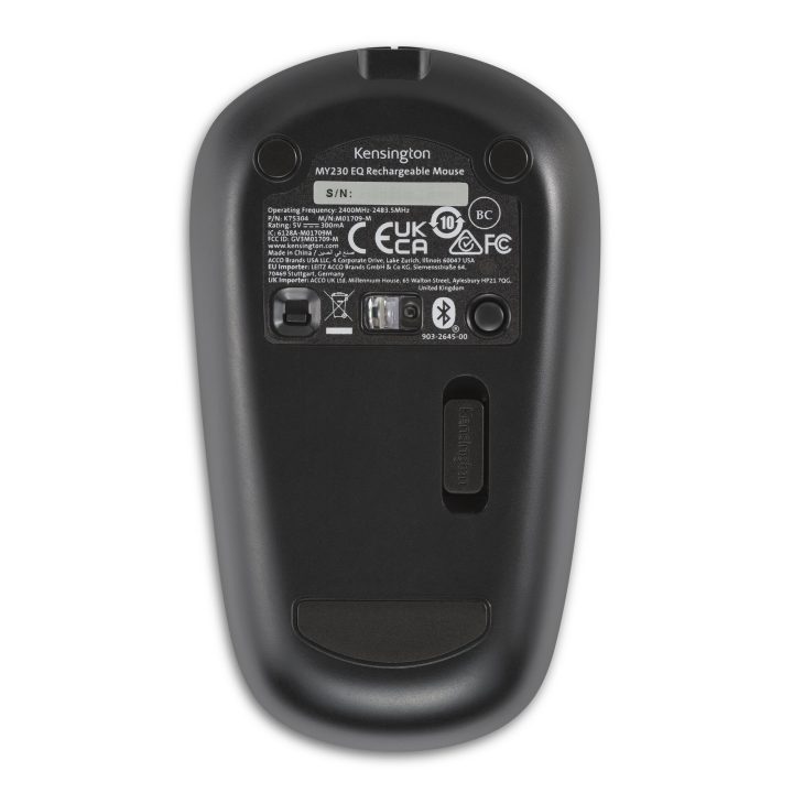 Kensington MY230 EQ Rechargeable Mouse – Wireless – Medium