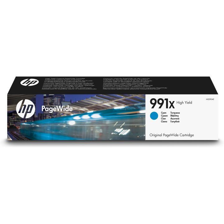 HP Cartucho Original PageWide 991X de alta capacidad cian