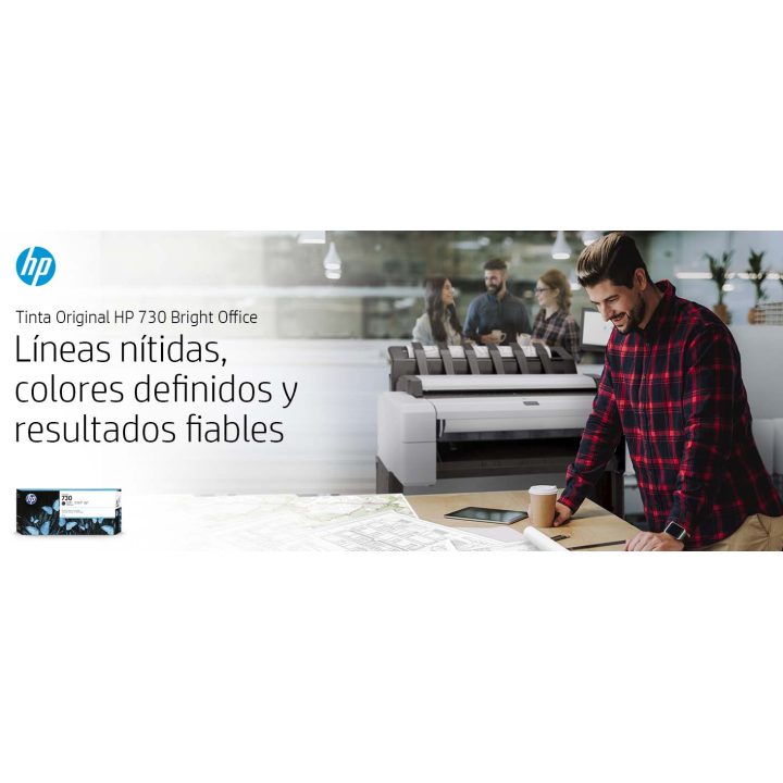 HP Cartucho de tinta DesignJet 730 amarelo de 130 ml