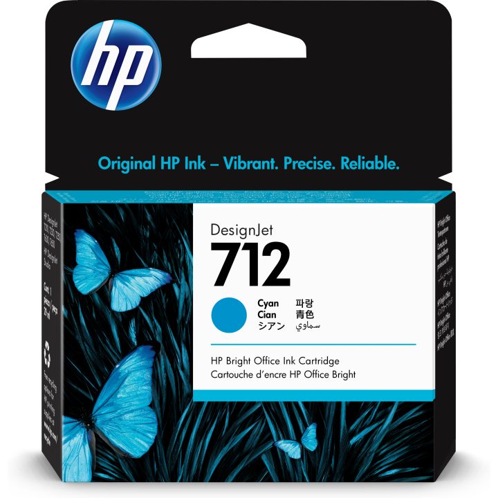 HP Cartucho de Tinta DesignJet 712 ciano de 29 ml