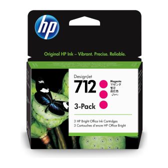 HP 3-Pack HP DesignJet 712 Magenta Ink Cartridges 29 ml