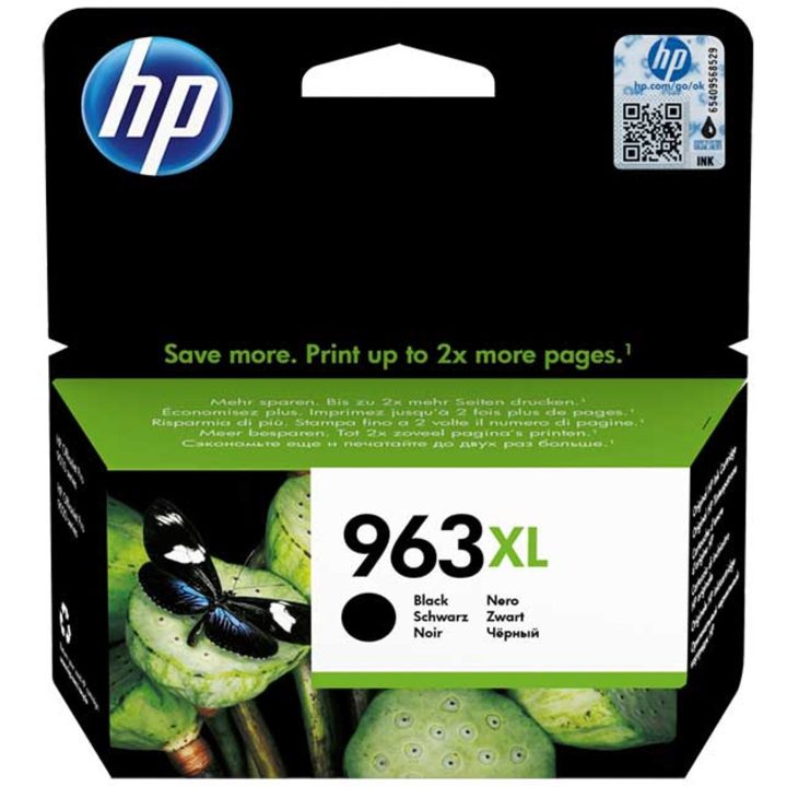 HP Cartucho de tinta Original 963XL preto de alta capacidade