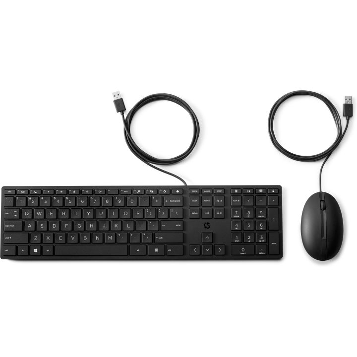 HP Teclado y ratón con cables Desktop 320MK · Teclado inglés