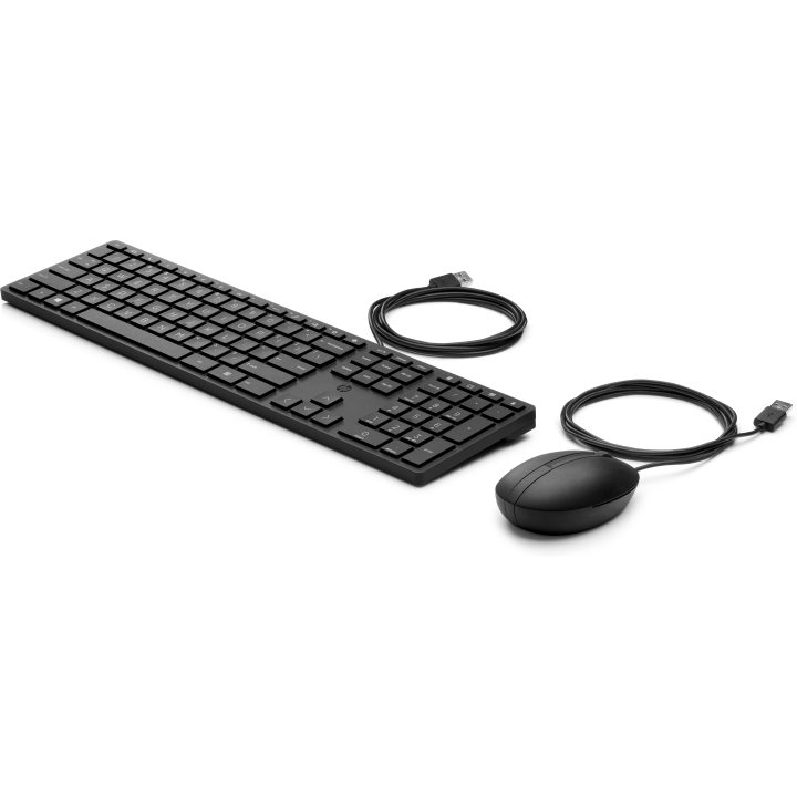 HP Teclado y ratón con cables Desktop 320MK · Teclado inglés