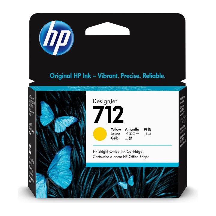 Cartucho de Tinta HP DesignJet 712 amarelo de 29 ml