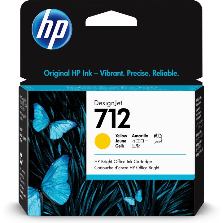 HP DesignJet 712 Yellow Ink Cartridge 29 ml