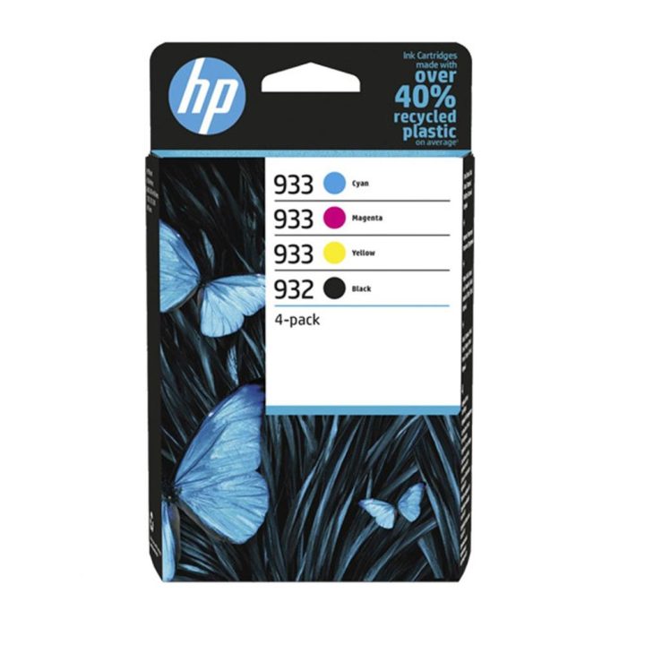 HP Original 932 Black and 933 Cyan/Magenta/Yellow 4-Pack Ink Set