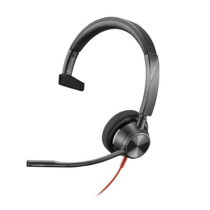 Auscultadores monoauriculares HP Poly Blackwire 3310 com certificação…