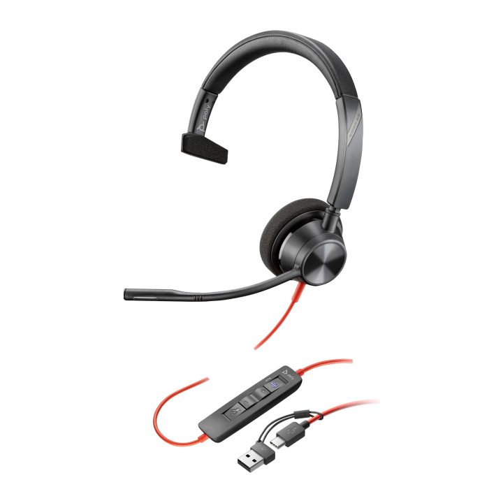 HP Poly Blackwire 3310 Mono Headset with Microsoft Teams…