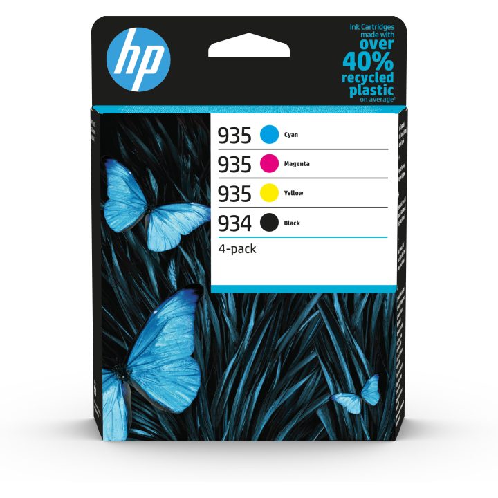 HP Pack de 4 cartuchos de tinta originais 934 preta/935…