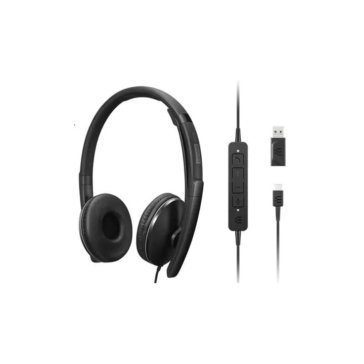 Lenovo 4XD1M39029 Wired Over-Ear Headset USB Type-C Black