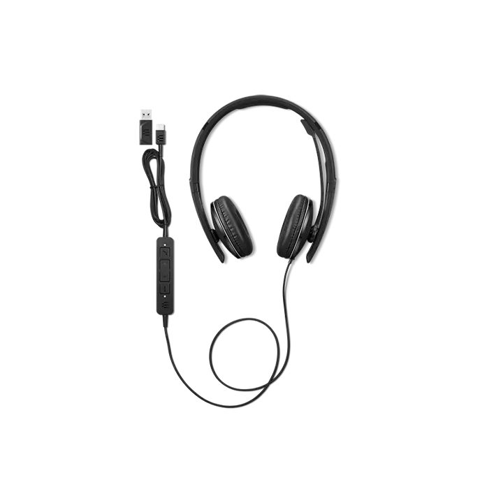 Lenovo 4XD1M39029 Wired Over-Ear Headset USB Type-C Black