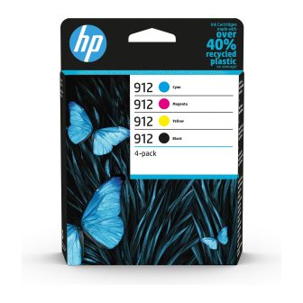 HP 4-Pack Original 912 Ink Cartridges Black/Cyan/Magenta/Yellow
