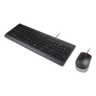 Lenovo Essential Wired Combo Black US Euro Keyboard Mouse Included…