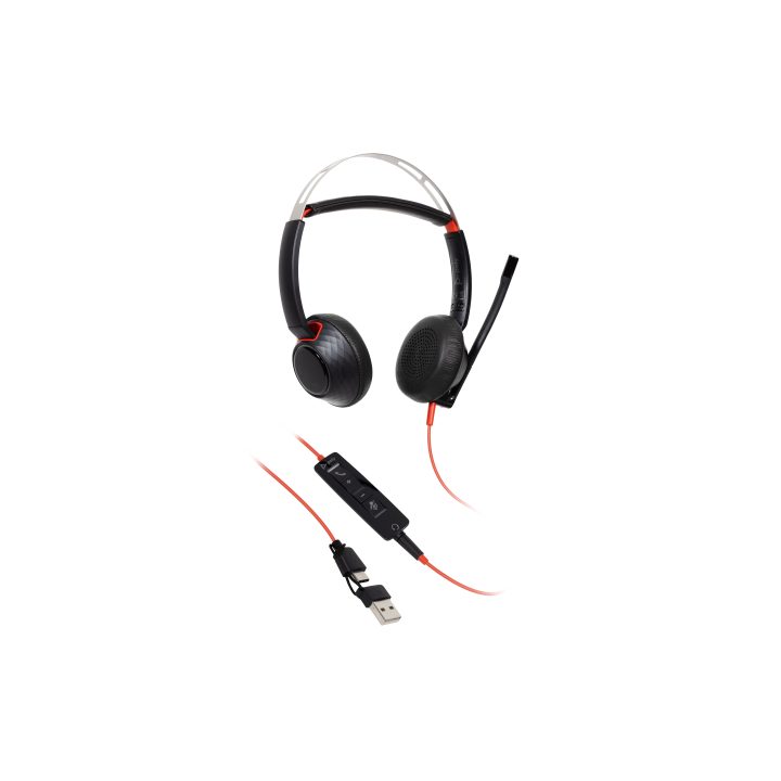 Poly Blackwire 5220 Stereo Wired Over-Ear Headset