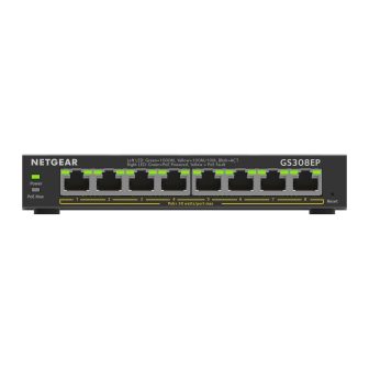 NETGEAR GS308EP Managed L2/L3 Gigabit Ethernet (10/100/1000) Power…