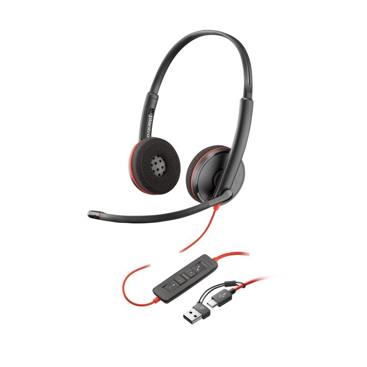 Poly Blackwire C3225 Top Wired Over-Ear Headset