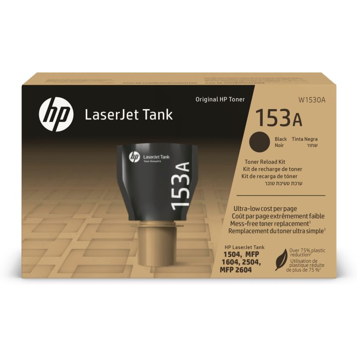 HP Kit de recarga de tóner Original 153A LaserJet Tank preto