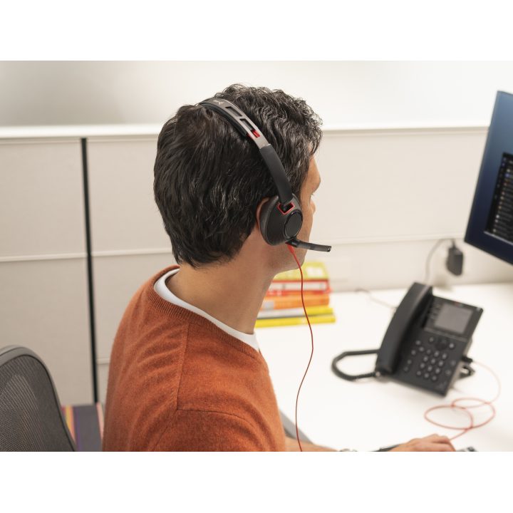 Poly Blackwire 5220 Stereo Wired Over-Ear Headset