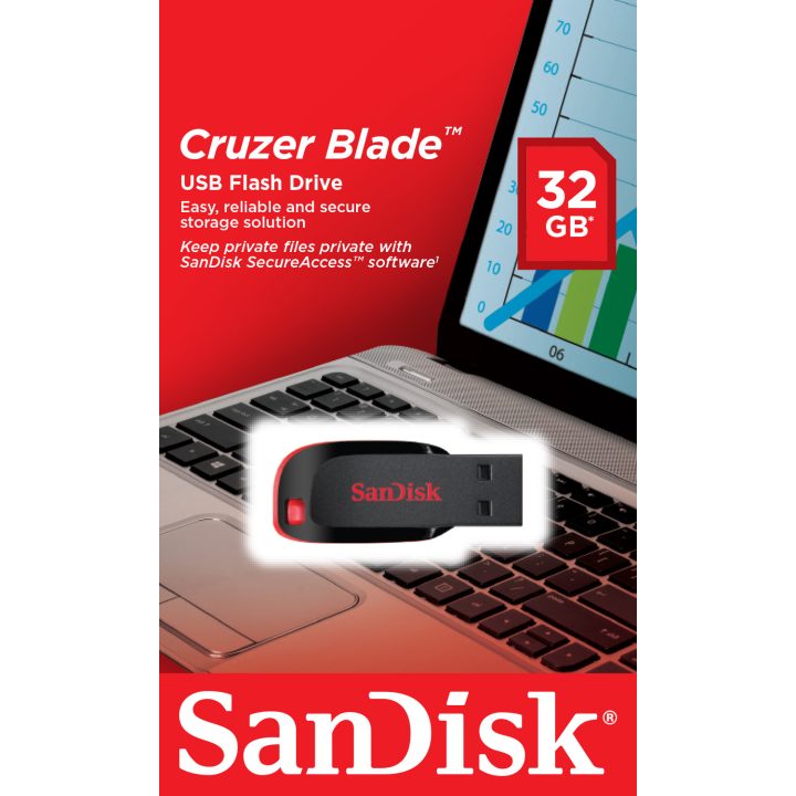 SanDisk SDCZ50-032G-B35 Pen USB 2.0 C.Blade 32GB