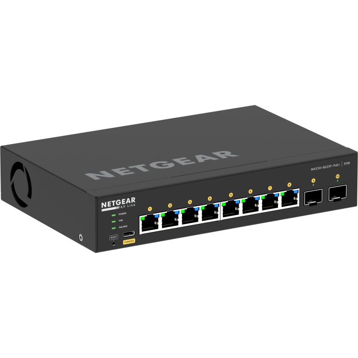 NETGEAR GSM4210PX Managed L2/L3 Gigabit Ethernet (10/100/1000) Power…