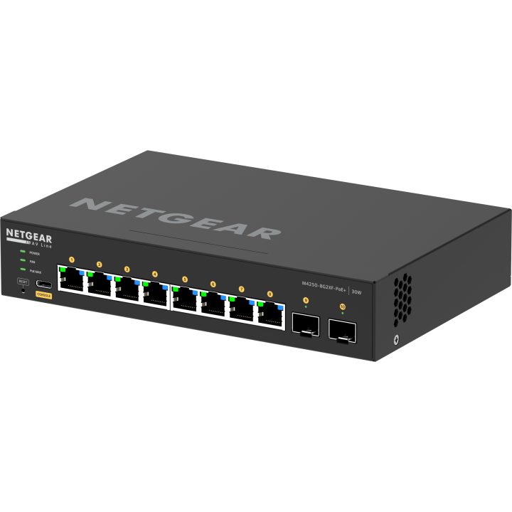 NETGEAR GSM4210PX Managed L2/L3 Gigabit Ethernet (10/100/1000) Power…
