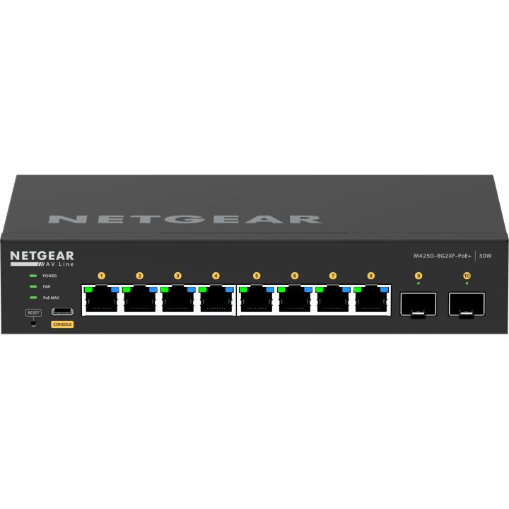 NETGEAR GSM4210PX Managed L2/L3 Gigabit Ethernet (10/100/1000) Power…