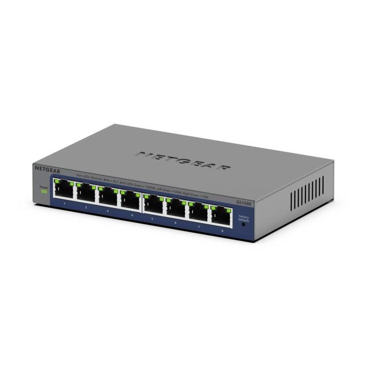 NETGEAR GS108Ev4 Switch não gerido L2/L3 Gigabit Ethernet…
