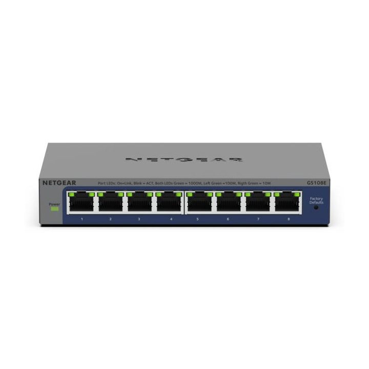 NETGEAR GS108Ev4 Switch não gerido L2/L3 Gigabit Ethernet…